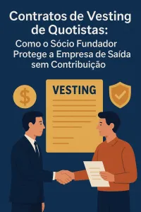 Imagem principal do artigo Contratos de Vesting de Quotistas: Como o Sócio Fundador Protege a Empresa de Saída sem Contribuição